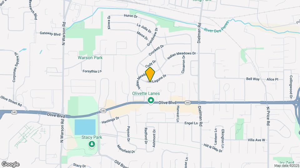 Olive Village (Ladue Schools) Condo package Map and Location Details