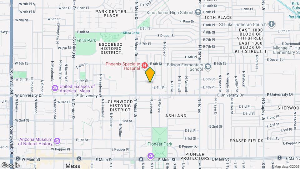 448 N Lesueur Map and Location Details