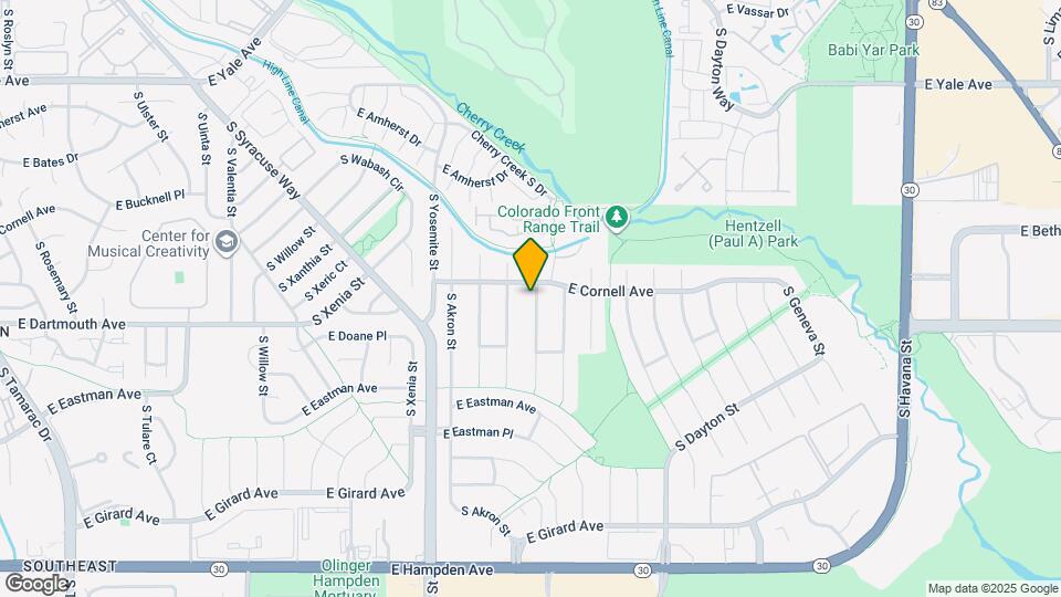 3035 S Beeler St Map and Location Details