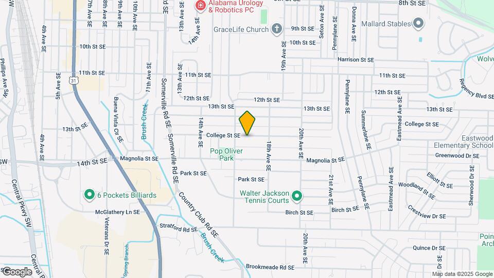 1611 College St SE Map and Location Details