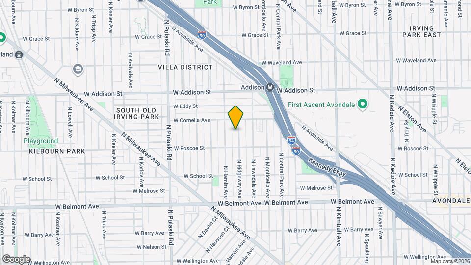 3436 N Ridgeway Ave, Unit 3436 N Ridgeway #2 Map and Location Details