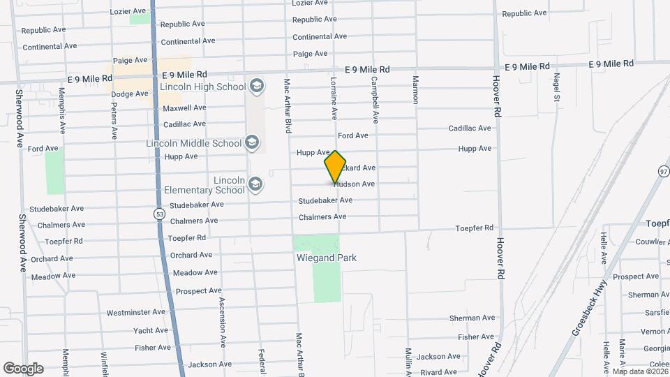 8746 Hudson Ave Mapa y Detalles de la Ubicación