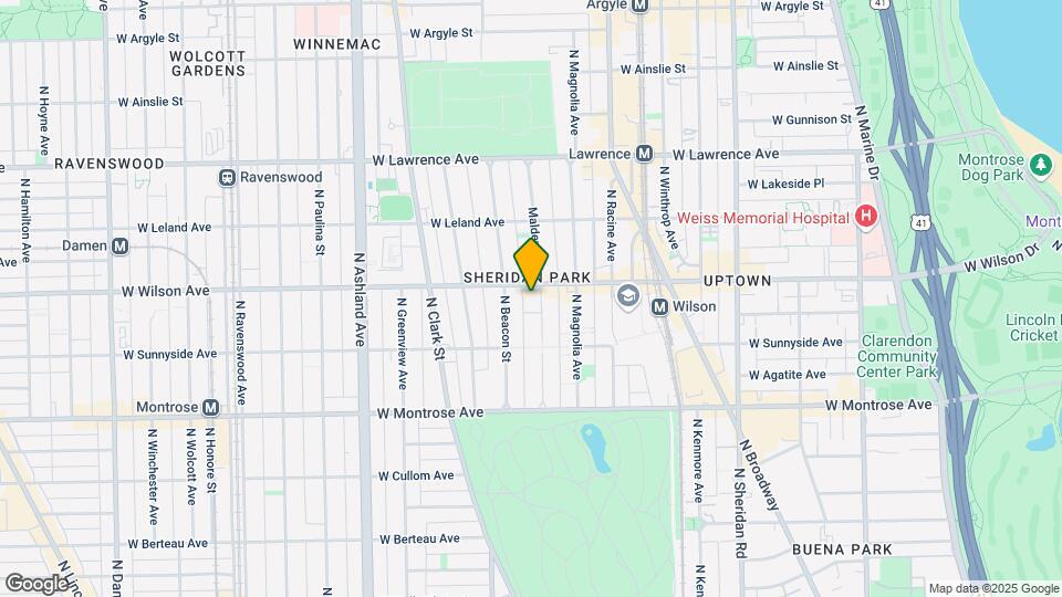 4546 N Malden St Map and Location Details