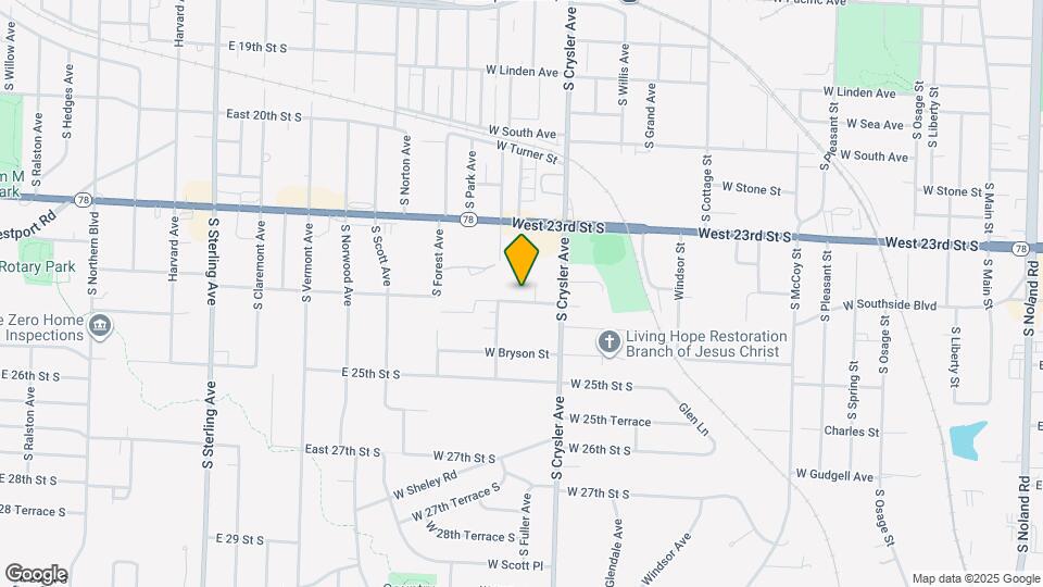 1322 W 24th St S Map and Location Details