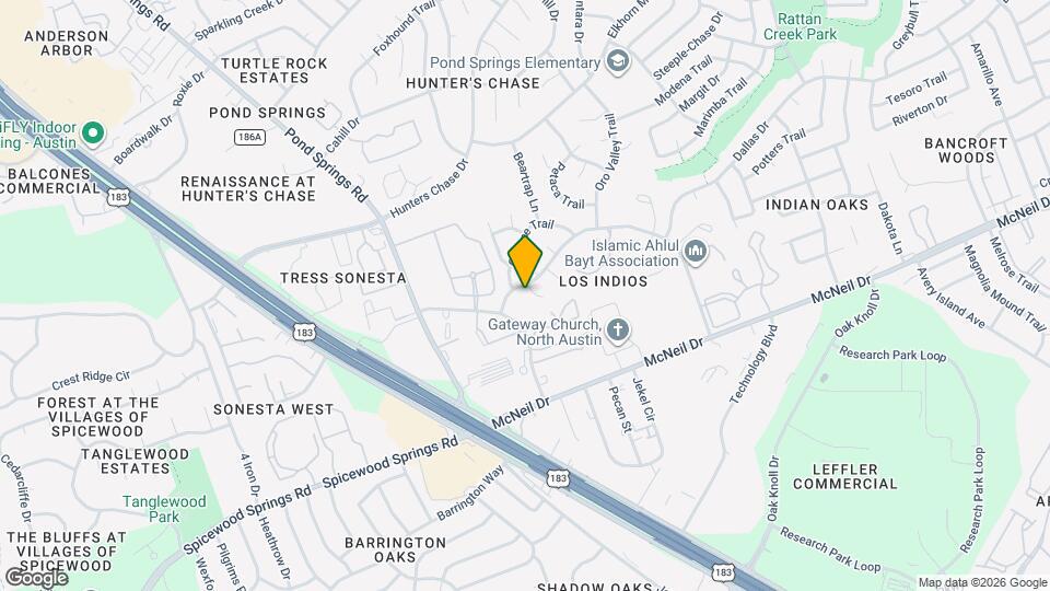 7809 Topawa Cove Map and Location Details