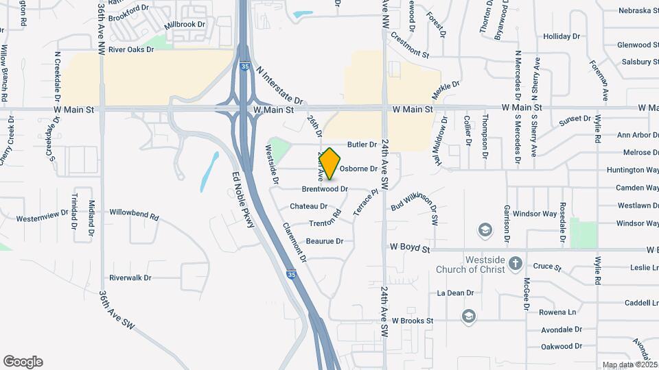 2609 Brentwood Dr Map and Location Details