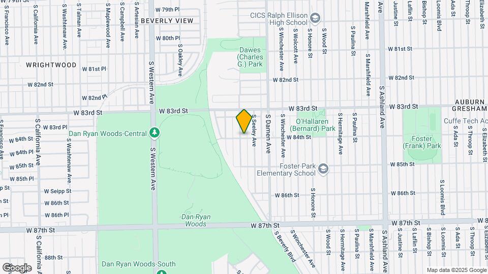 8357 S Hoyne Ave Map and Location Details