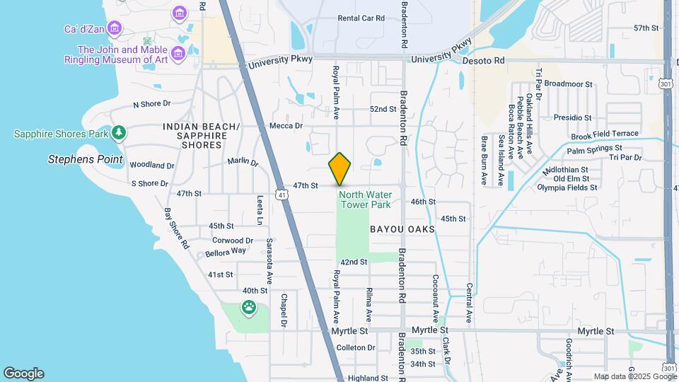 4680 Royal Palm Ave Map and Location Details