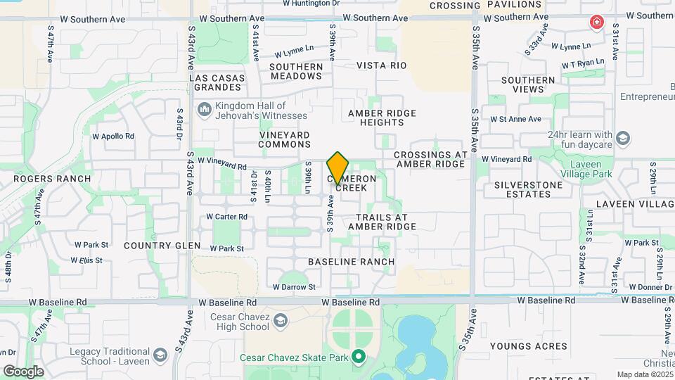 6922 S 38th Ln Map and Location Details