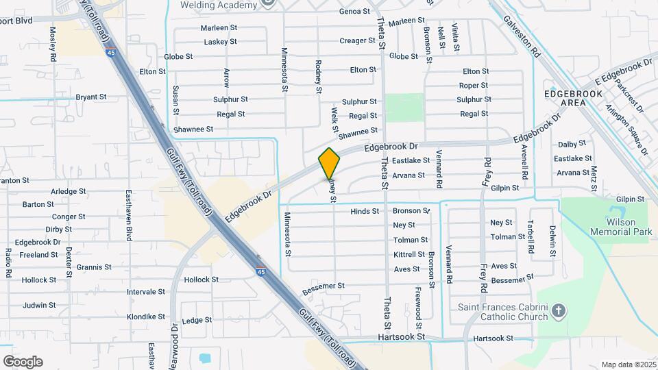 2506 Rodney St Map and Location Details