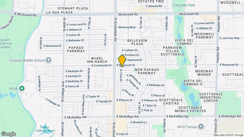 7228 E Garfield St Map and Location Details
