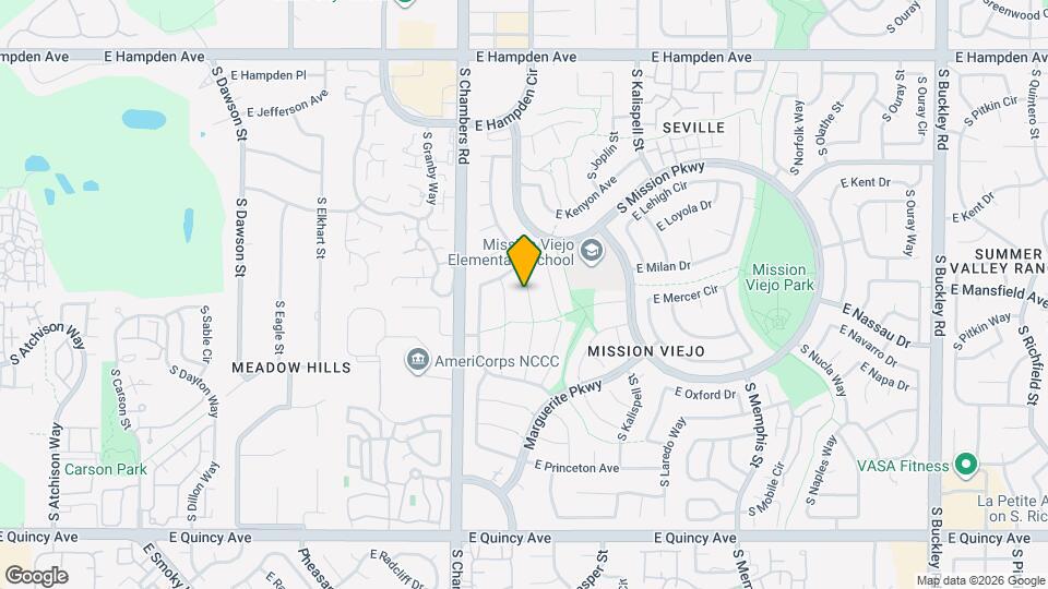 3869 S Helena St Map and Location Details