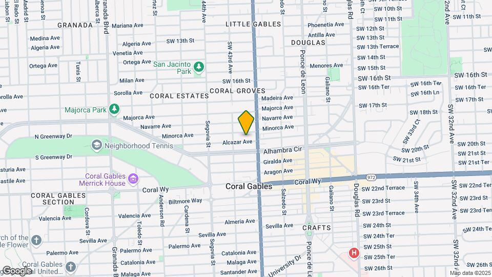 423 Alcazar Ave Map and Location Details