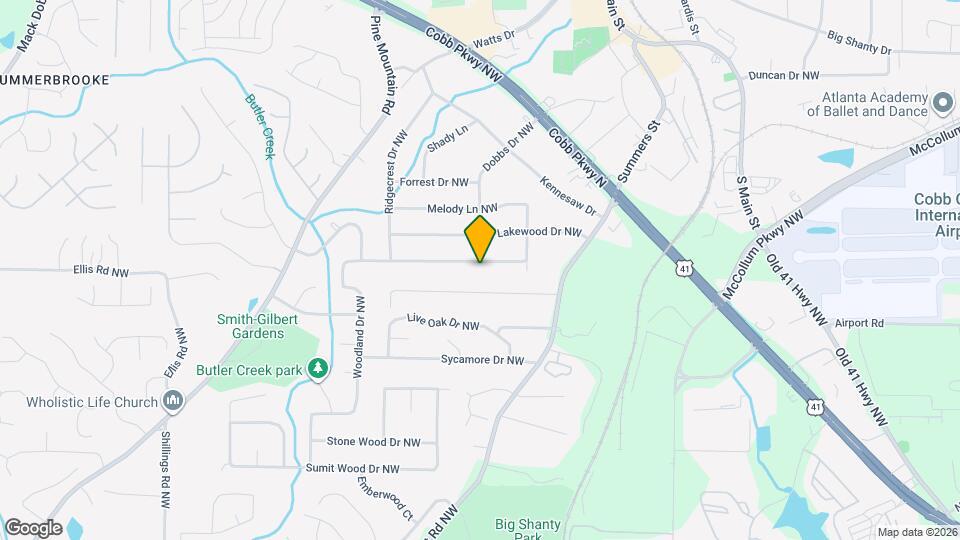 2391 Woodland Dr NW Map and Location Details