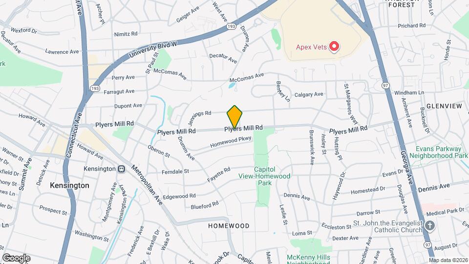 3014 Plyers Mill Rd Map and Location Details