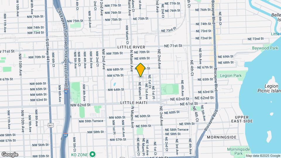 50 NE 66th St Map and Location Details