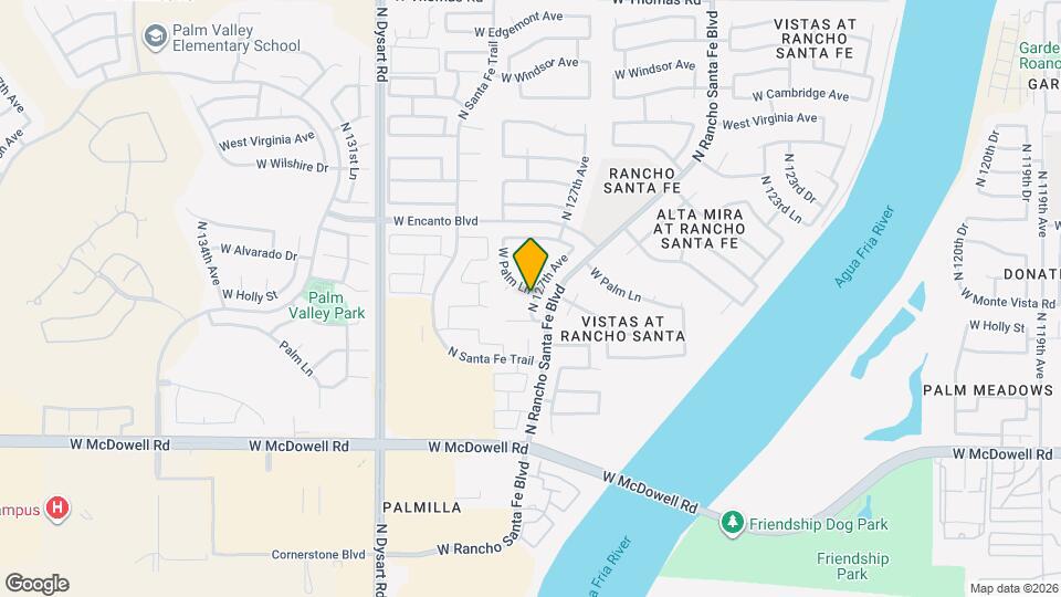 12721 W Palm Ln Map and Location Details