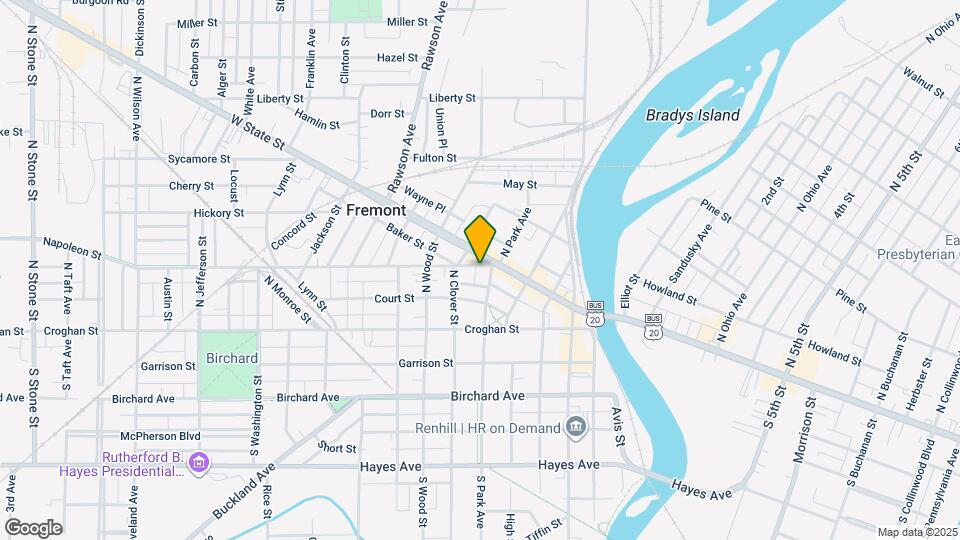 611 Napoleon St Map and Location Details