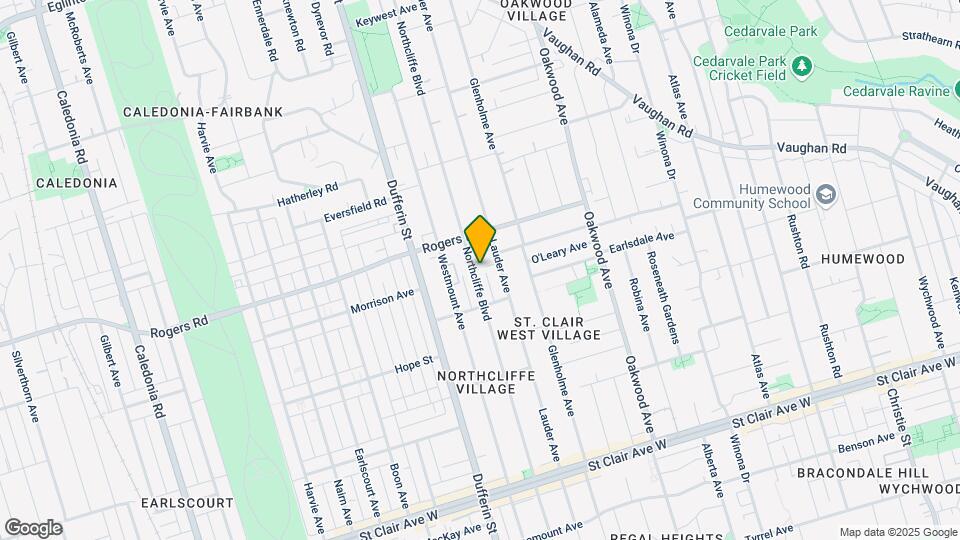 353 Northcliffe Blvd Map and Location Details