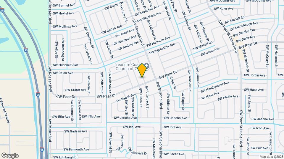 4190 SW Utterback St Map and Location Details