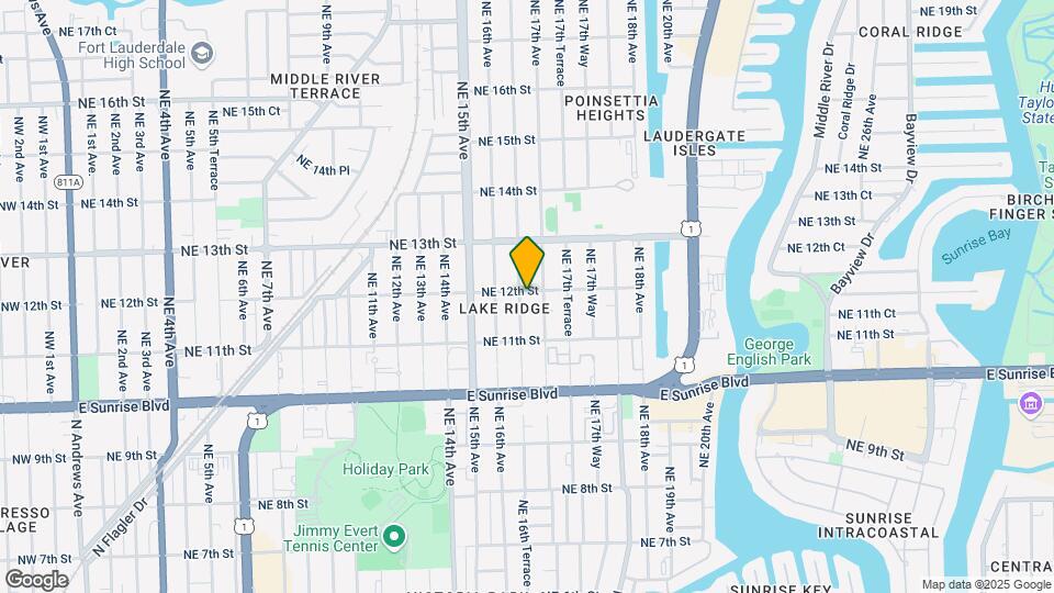 1144 NE 16th Ter Map and Location Details