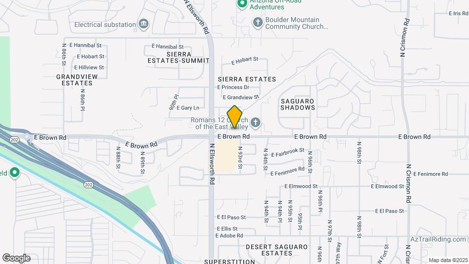 9263 E Greenway St Map and Location Details