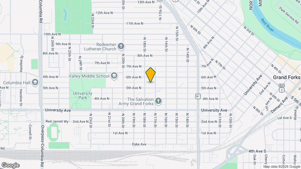 1712 5th Ave N Map and Location Details