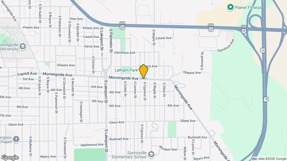 2001 S Cypress St Map and Location Details