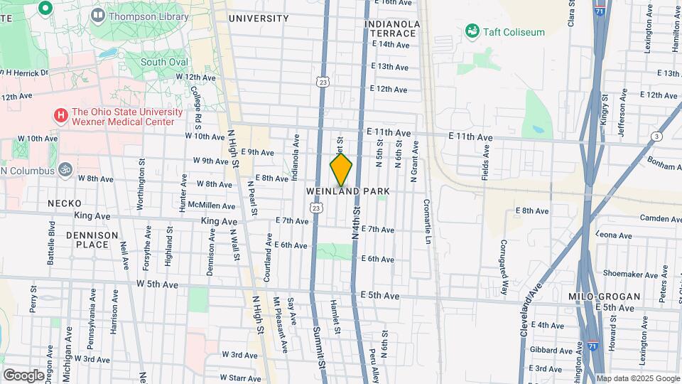 1400 Hamlet St Mapa y Detalles de la Ubicación