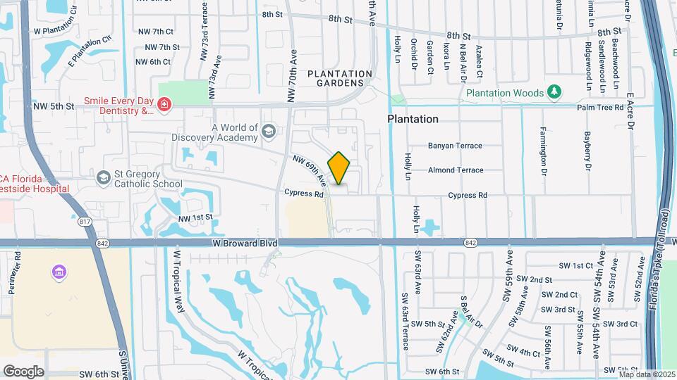 6851 Cypress Rd Mapa y Detalles de la Ubicación