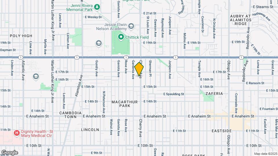 1605 Cherry Ave Mapa y Detalles de la Ubicación