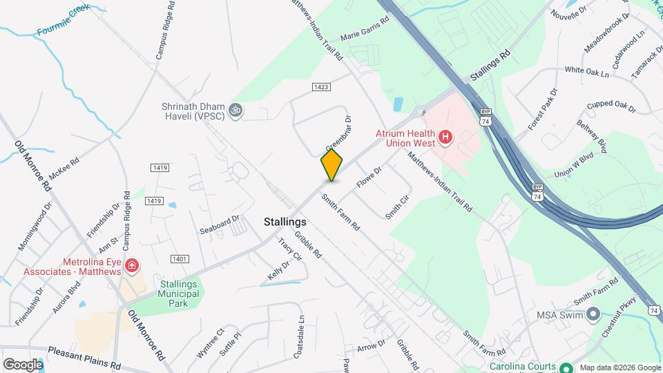 1142 Stallings Rd Map and Location Details