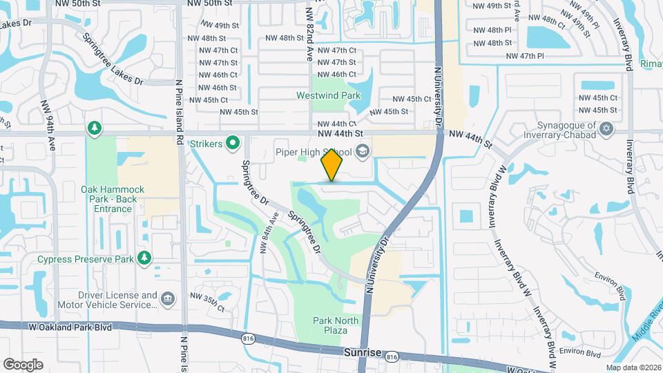 8033 NW 41 Ct Map and Location Details