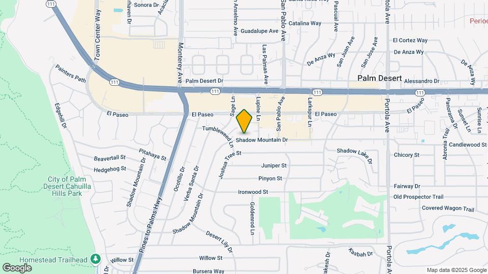 73318 Shadow Mountain Dr, Unit 1204 Map and Location Details