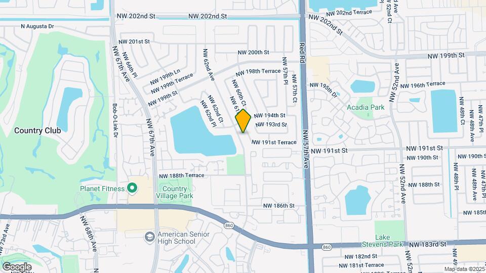 19227 NW 62nd Ave, Unit Studio Map and Location Details