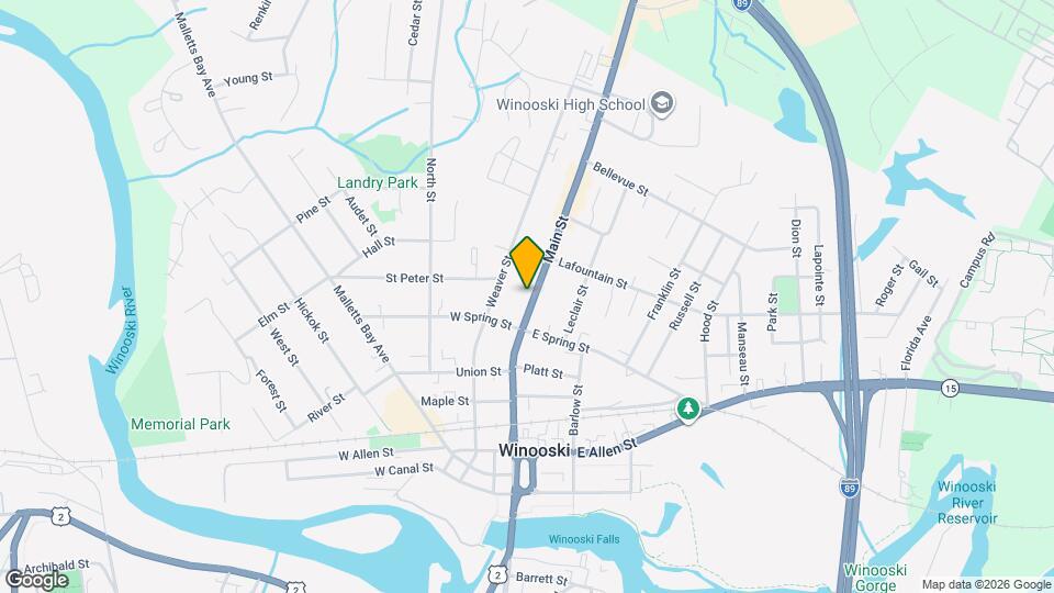 208 Main St, Unit A Map and Location Details