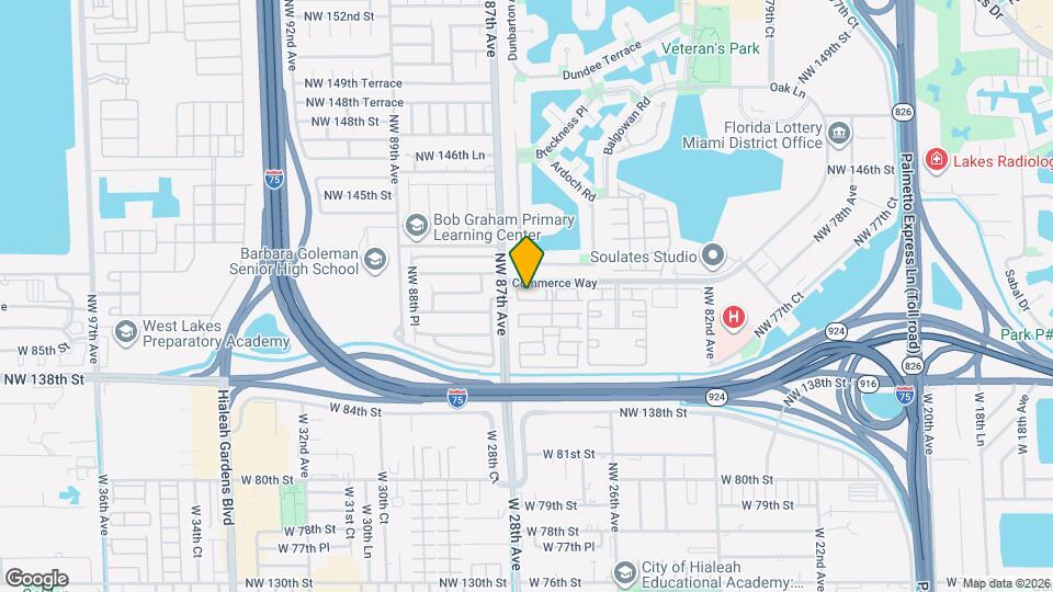 8551 NW 141st Terrace Map and Location Details