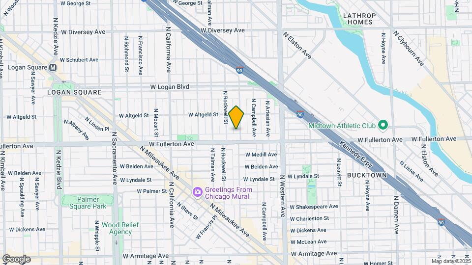 2416 N Maplewood Ave Map and Location Details