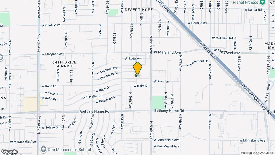 5946 W Rose Ln Map and Location Details