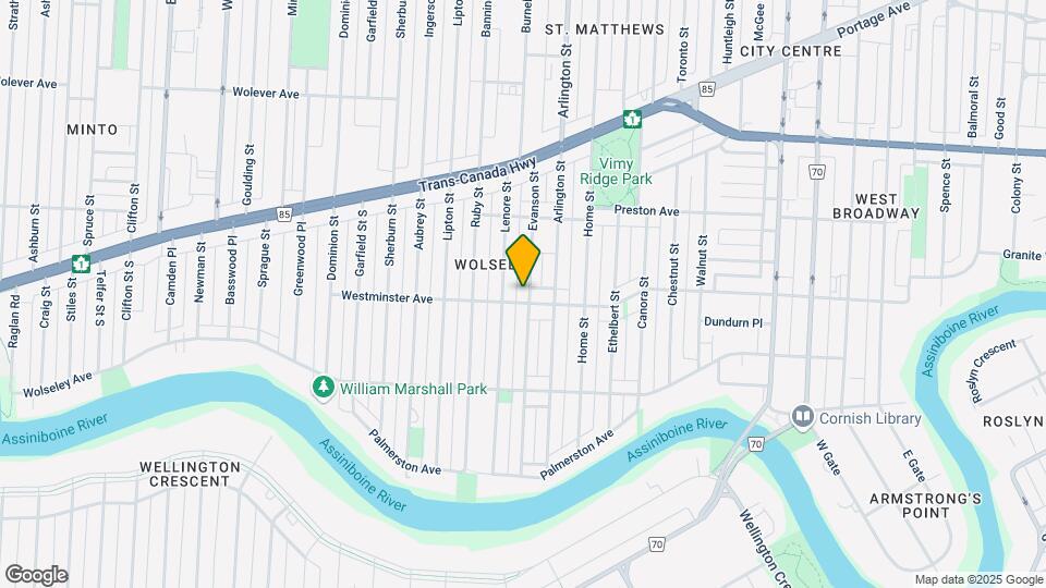 154 Evanson St Map and Location Details
