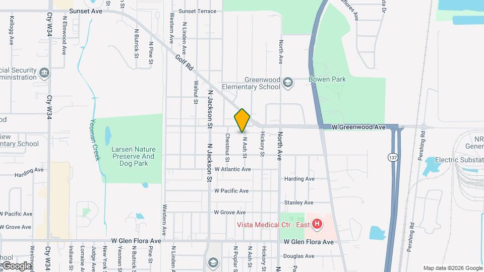 1724 N Ash St, Unit 1724 Mapa y Detalles de la Ubicación