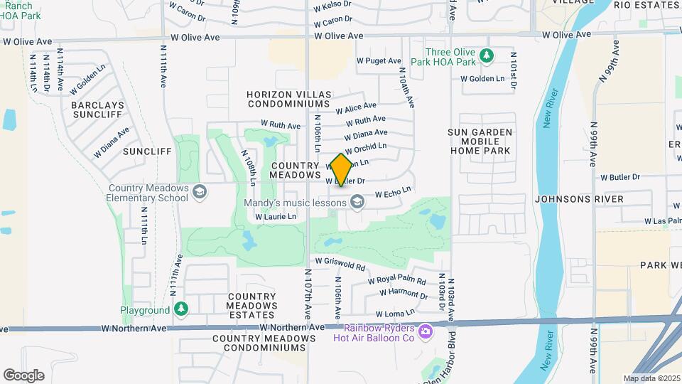 10560 W Echo Ln Map and Location Details