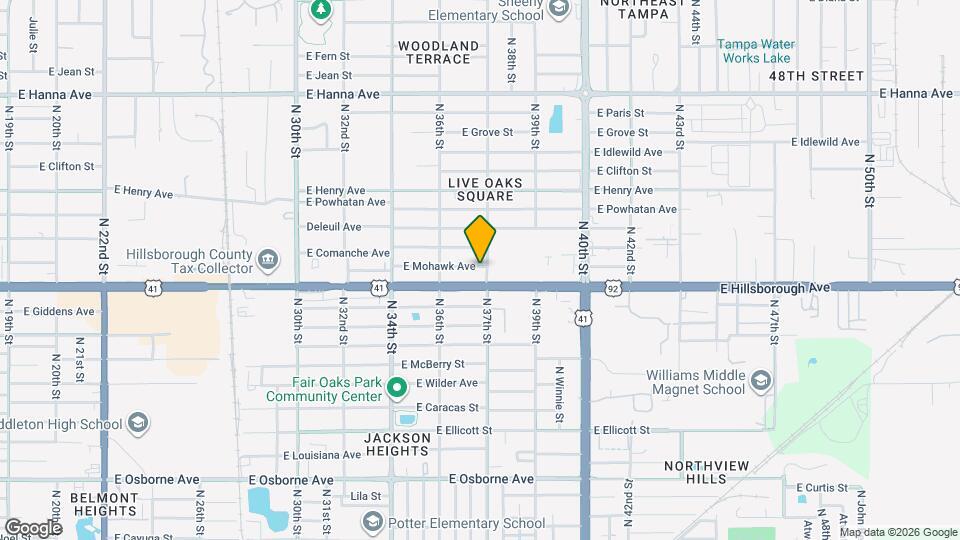 3625 E Mohawk Ave Map and Location Details