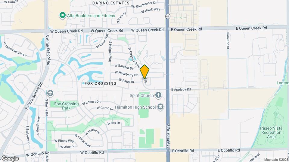 3410 S Sunland Dr Mapa y Detalles de la Ubicación