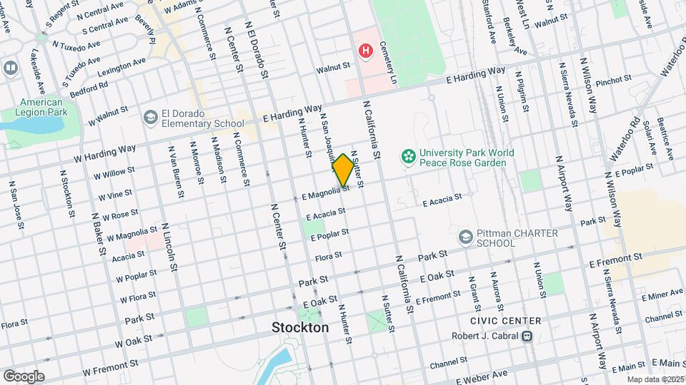 1046 N San Joaquin St Map and Location Details