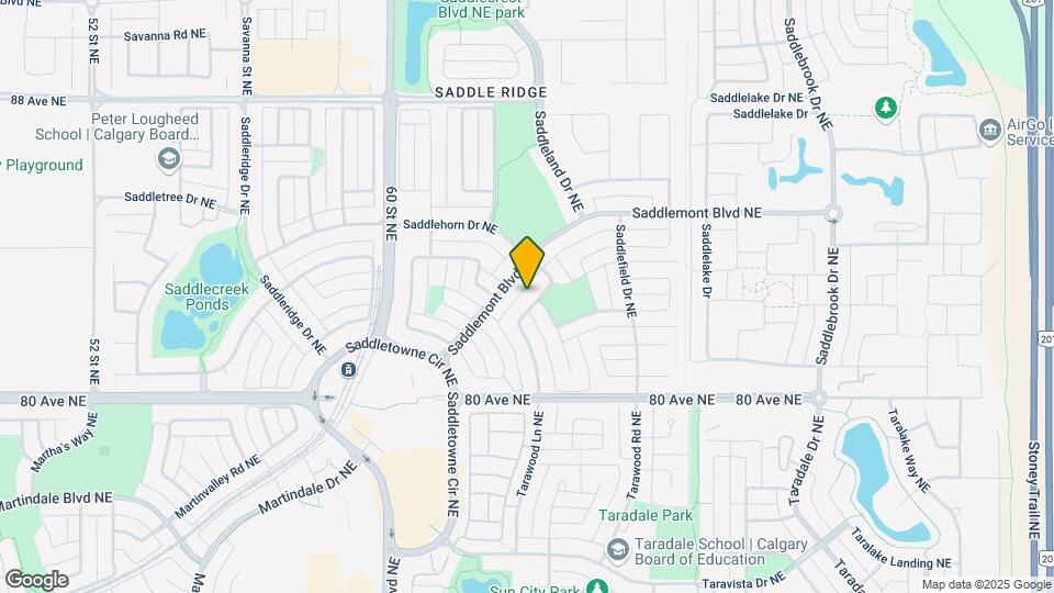127 Saddlemont Way NE Map and Location Details