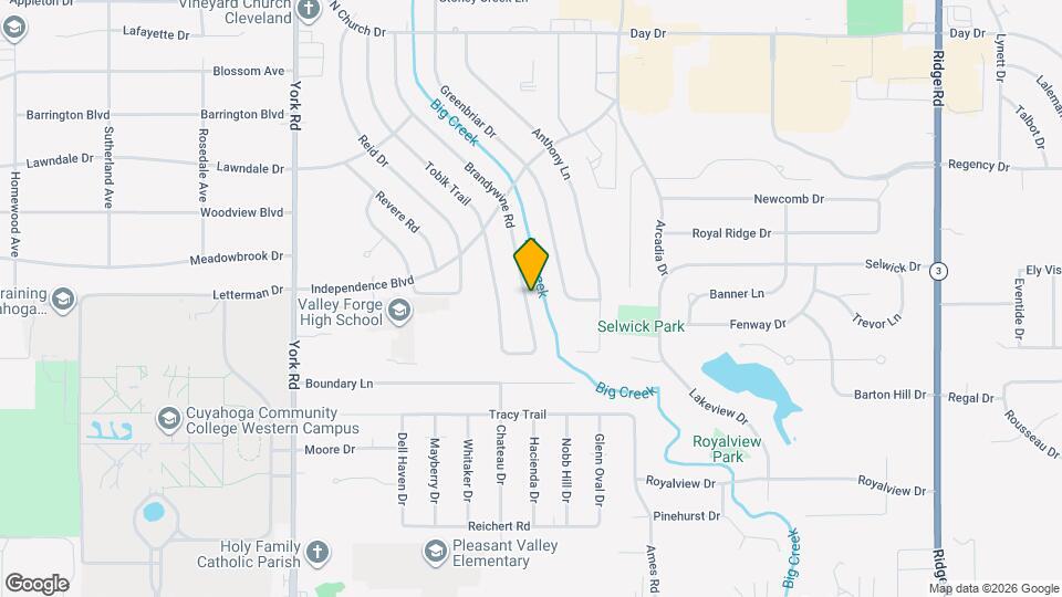7029 Brandywine Rd Map and Location Details