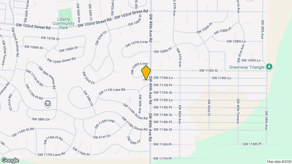 4915 SW 111th Pl Rd Map and Location Details