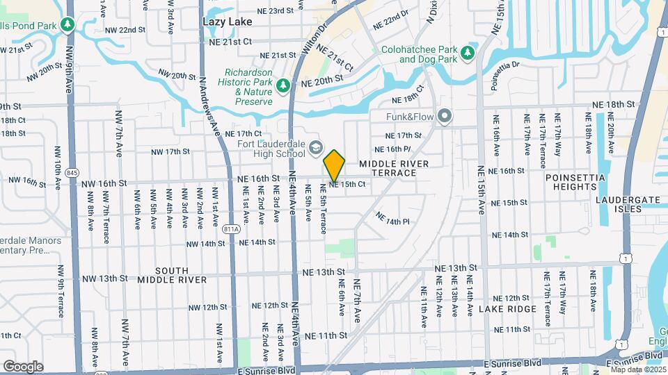 550 NE 15th Ct Map and Location Details