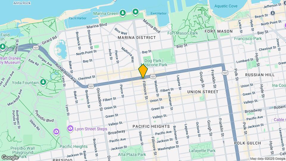 3235 Fillmore St Map and Location Details
